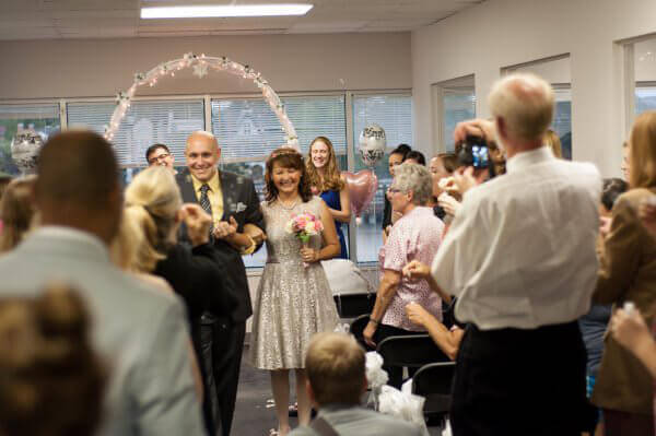 Bride and Groom at Sam Simon Center Wedding