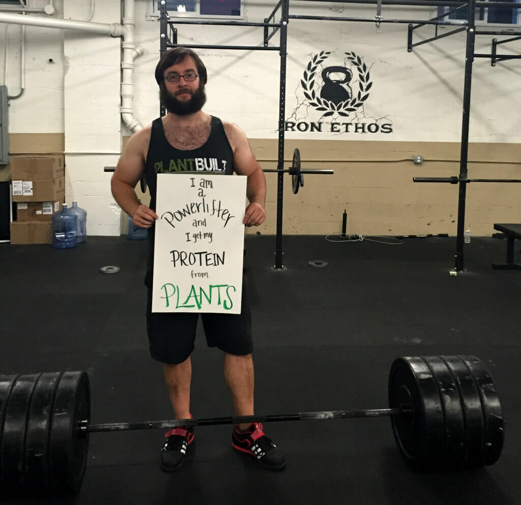 power lifter Vegan Animal Rights Myth