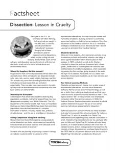 Dissection Factsheet Page 1
