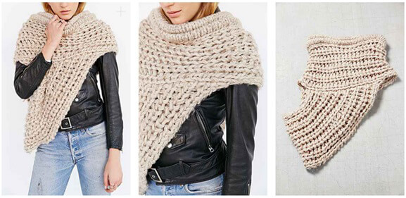 Urban Outfitters Funnel Shawl