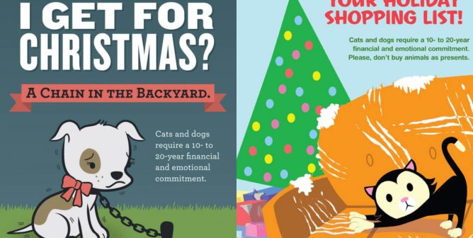 These Ads Show Why Animals Aren’t Christmas Presents