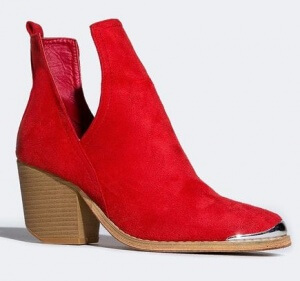 red vegan boots zooshoos