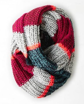 American Eagle Outfitters AEO Striped Loop Scarf