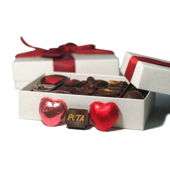 valentines day vegan chocolate box