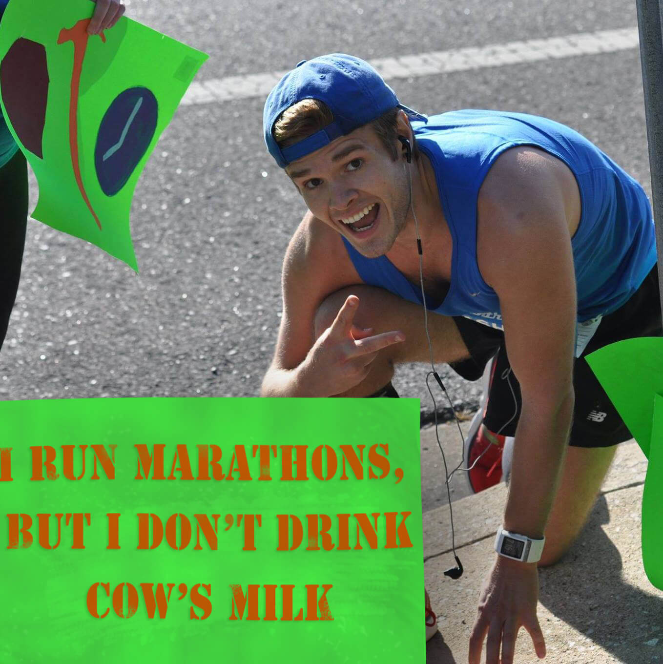 Cows milk, runner, Vegan Animal Rights Myth