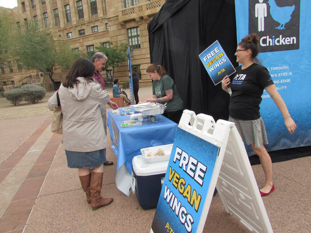 PETA I, Chicken?Vegan Wing Event in Phoenix