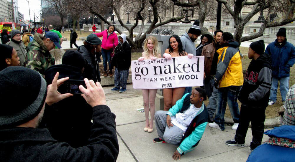 Photos of the Day: Wed Rather Go Naked Than Wear … Wool 