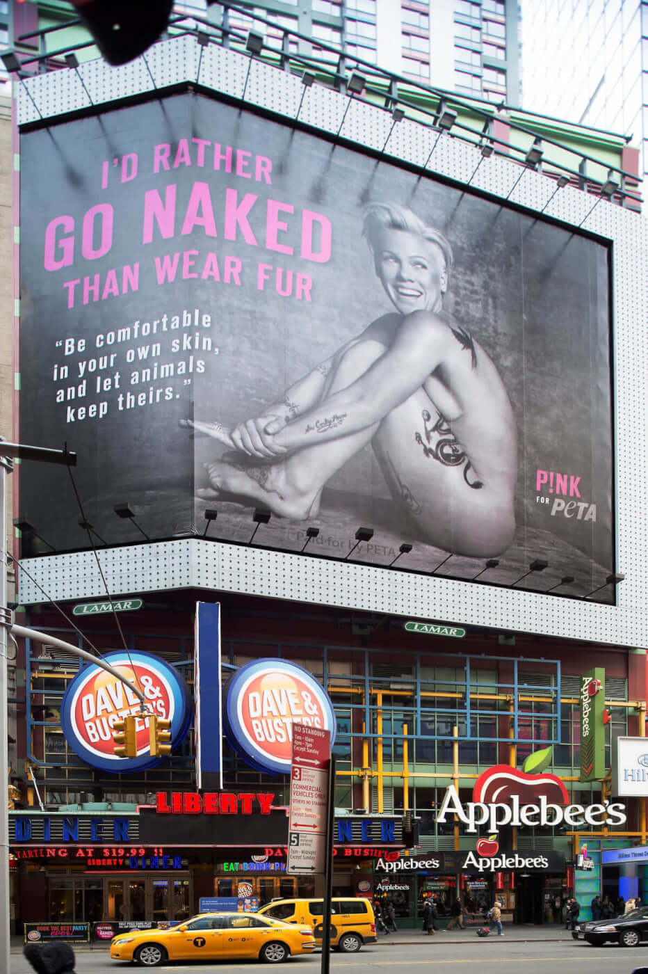 P!nk Billboard in Times Square