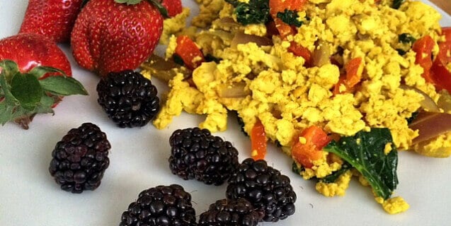 Tofu Scramble and Fruit