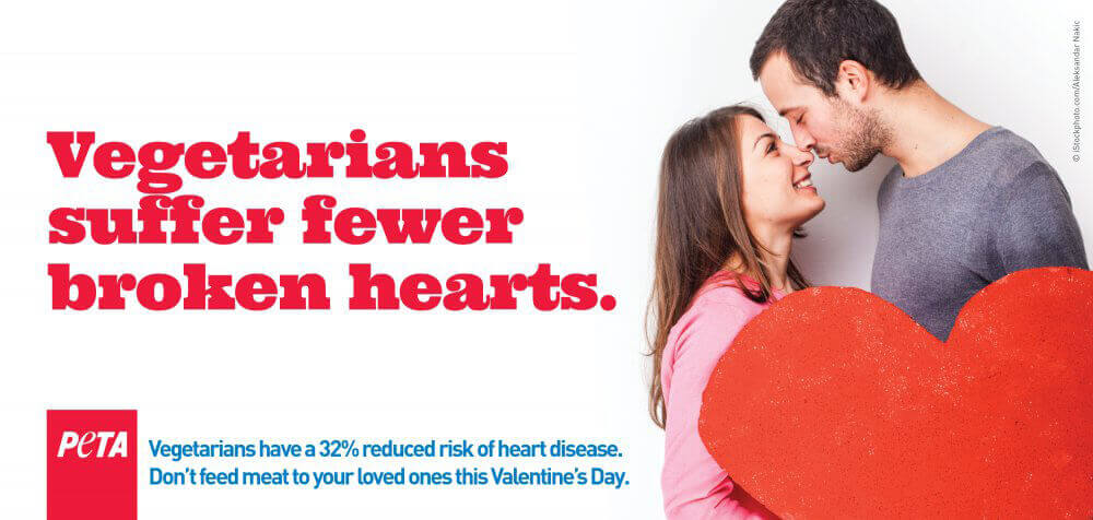 Vegetarians Suffer Fewer Broken Hearts Ad