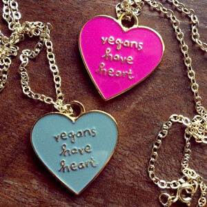 PETA Vegans Have Heart Necklace