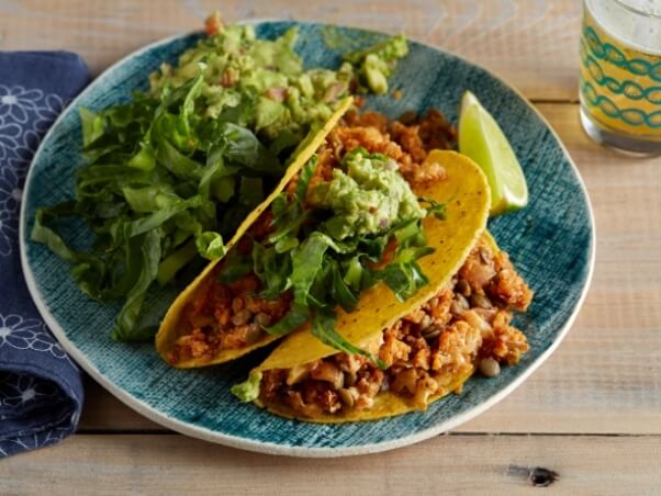 Cauliflower Lentil Tacos