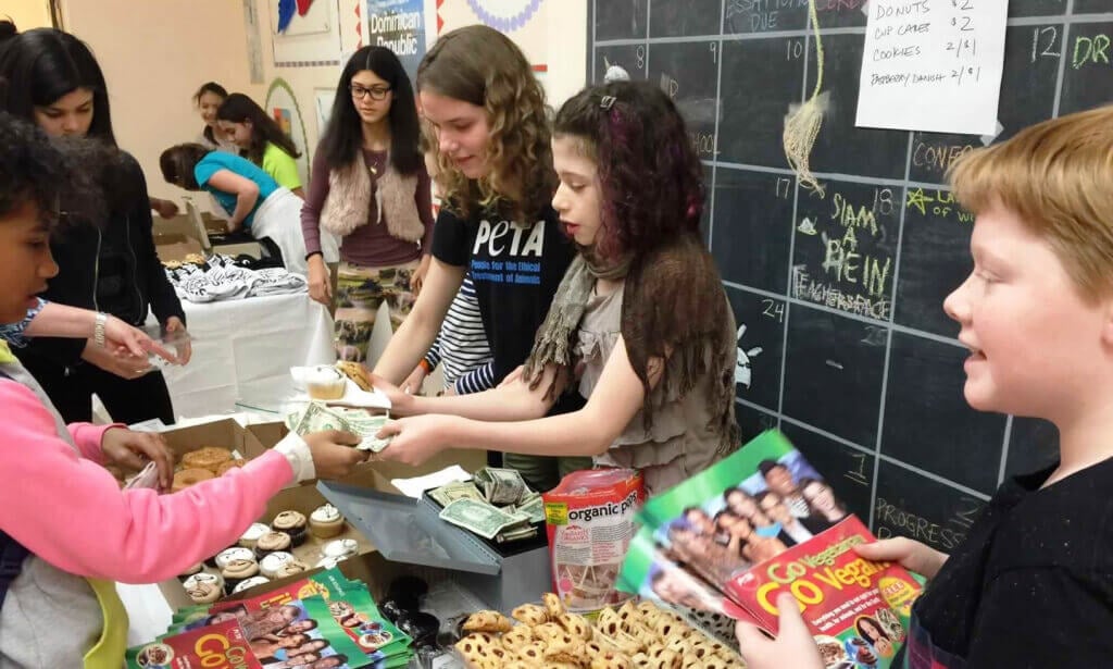 Rose McCoy Holds PETA Bake Sale at Clinton School for Writers and Artists