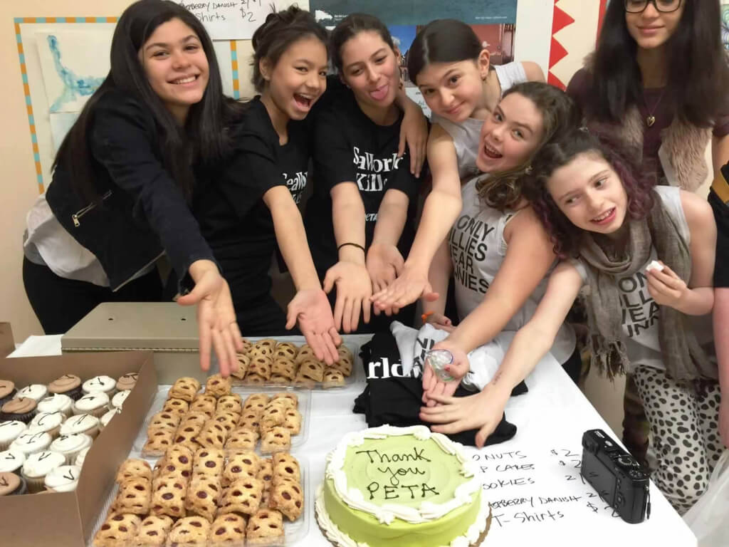 Rose McCoy Holds PETA Bake Sale at Clinton School for Writers and Artists