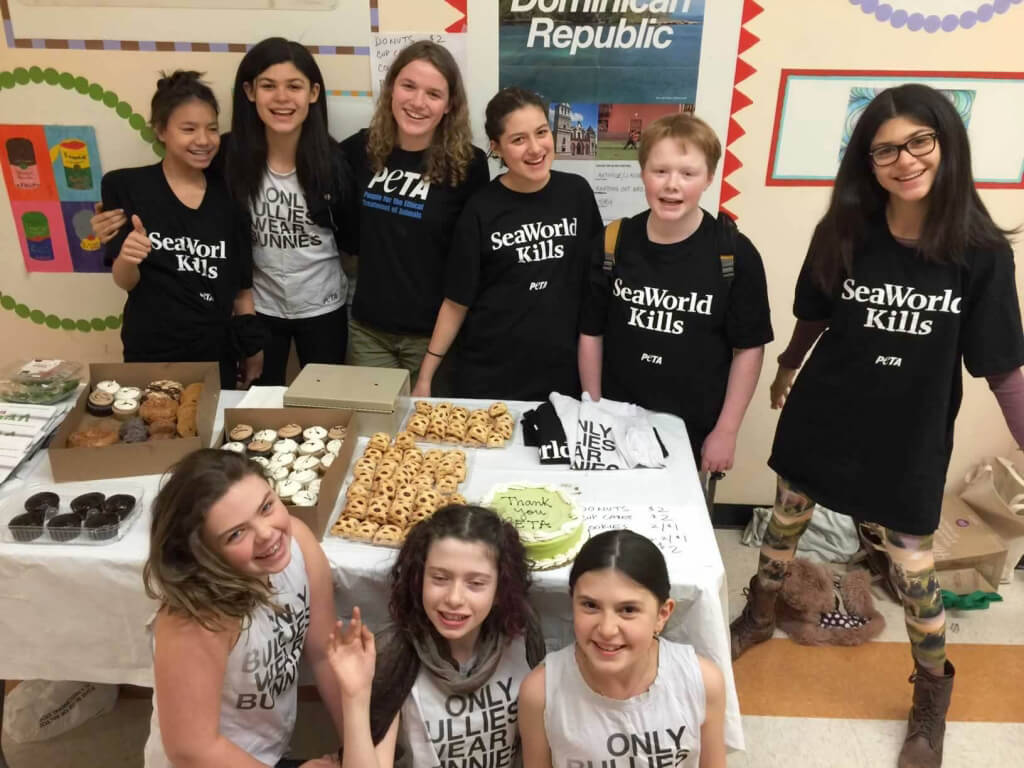 Rose McCoy Holds PETA Bake Sale at Clinton School for Writers and Artists