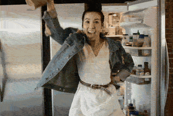 Excited Vegan does a victory dance for new vegan products