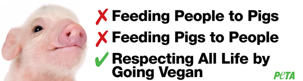 PETA "Go Vegan!" Billboard - Oregon Pig Farm Murders