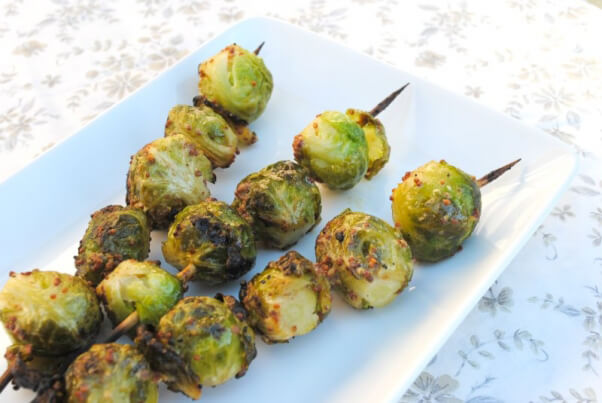 Grilled Brussels sprouts