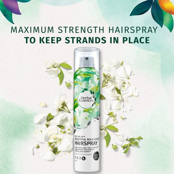 Herbal Essence hairspray product photo