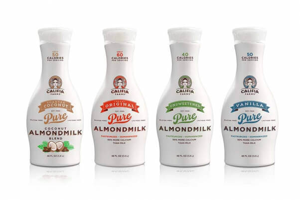 Vegan Sources of Calcium Califia Farms Almond Milk