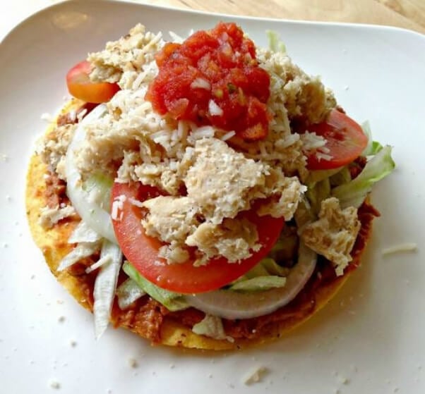 chicken tostada