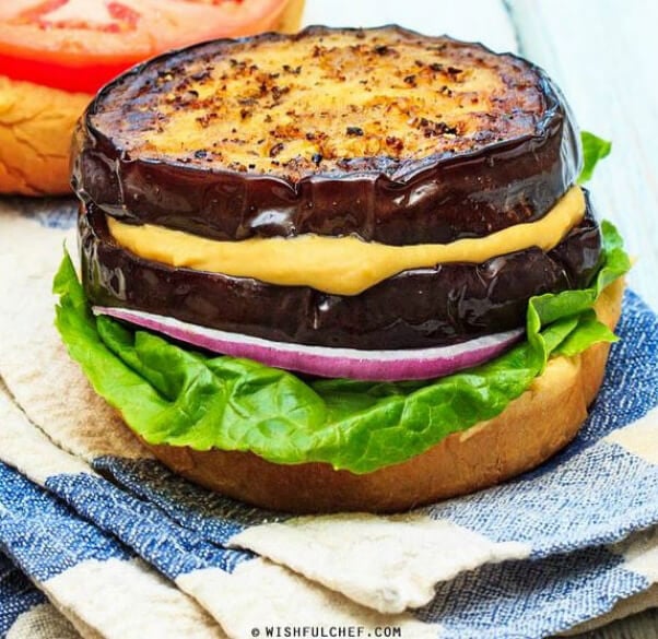 eggplant vegan burger