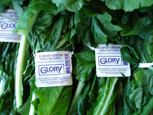 Vegan Sources of Calcium Turnip Greens