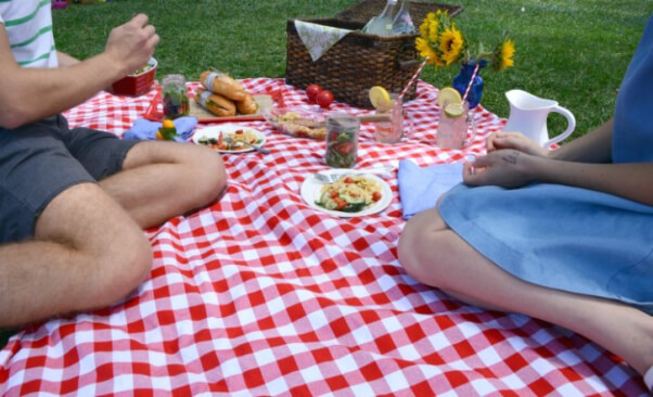 Friends at picnic