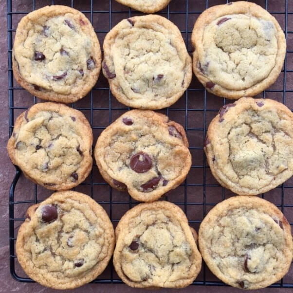 Vedged Out Chocolate Chip Cookies