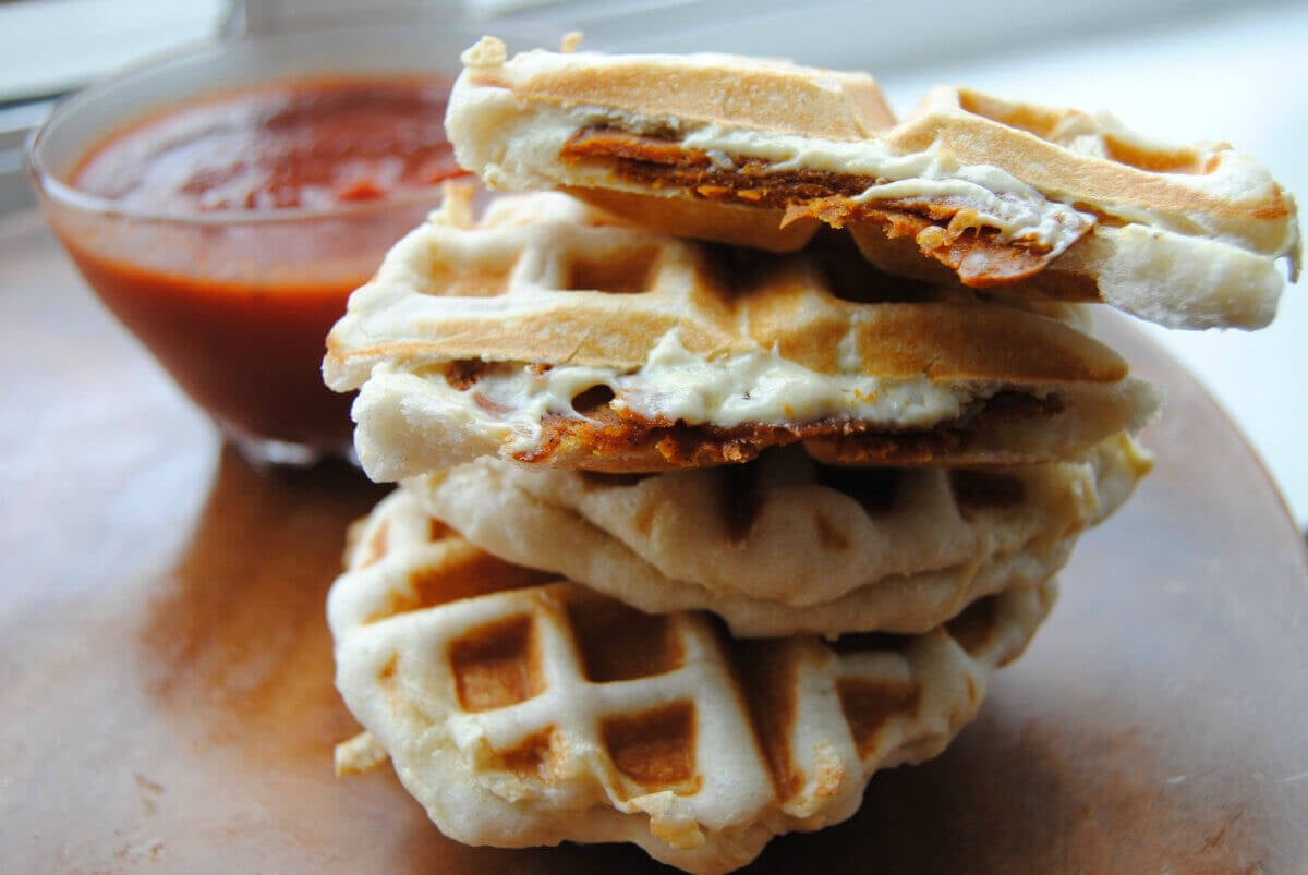 Easy Pizza Waffles