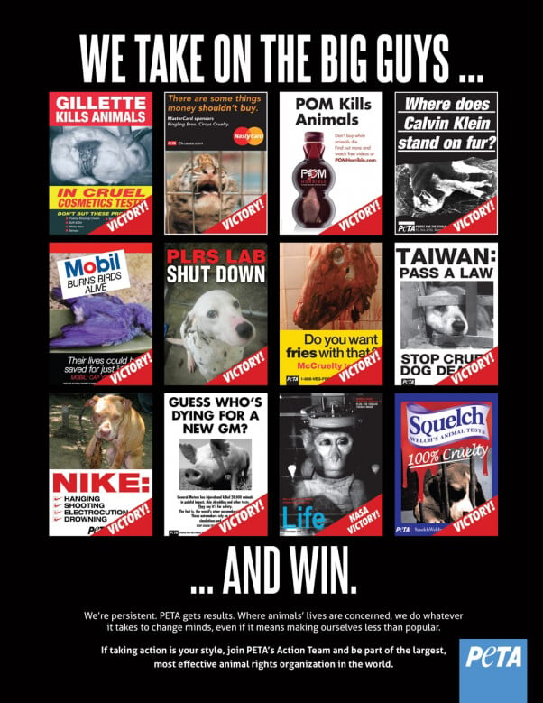 PETA Victories Campaign Poster