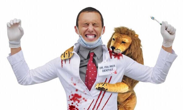 PETA's Walter Palmer Halloween costume lets Cecil the lion win