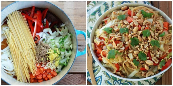 Peanut Noodle One-Pot Recipe Easy Vegan Meal