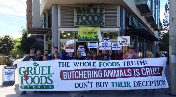 More PETA members take on Whole Foods in San Francisco.