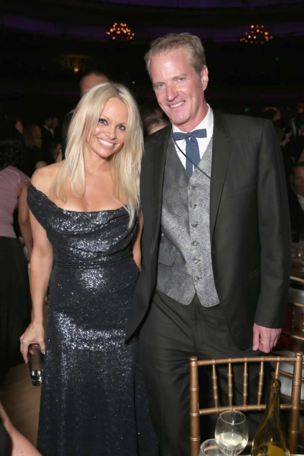 Pamela Anderson and Dan Mathews