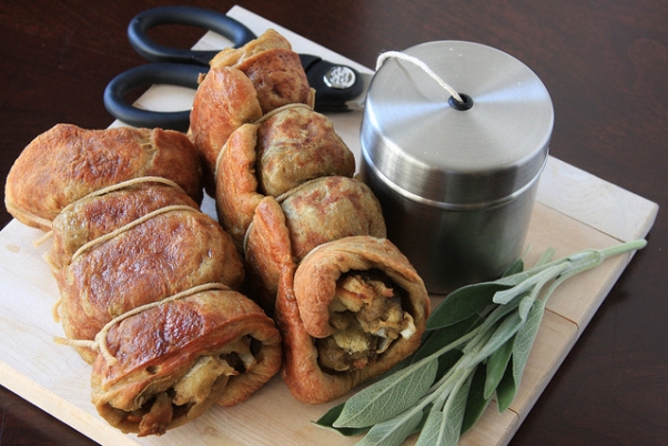 Seitan Roulade Olives for Dinner