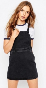 asos pinafore denim dress