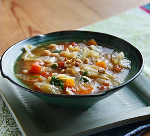 cabbage-chickpea-basil-soup