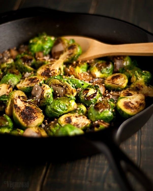 caramelized brussels sprouts