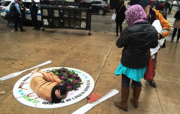 'Try to Relate to Who's on Your Plate' demo in Chicago