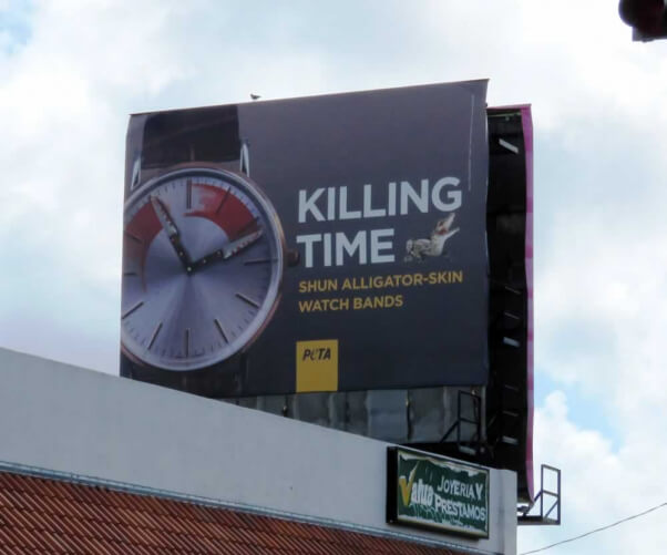 "Killing Time" billboard in Miami