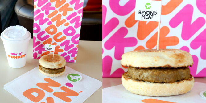 Dunkin Expands Beyond Meat To 9 000 Locations Peta