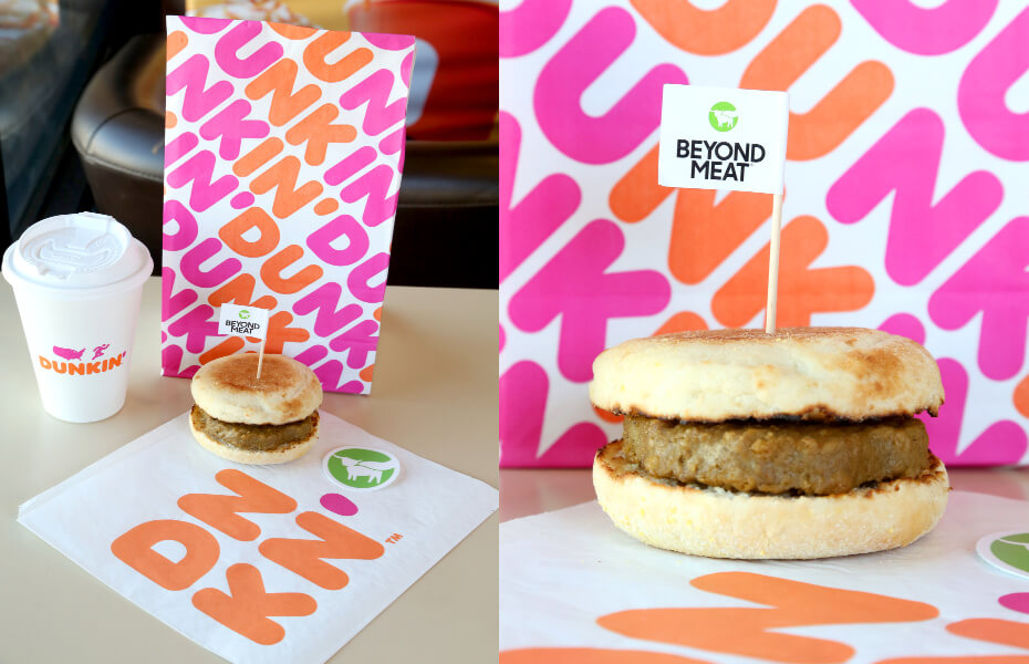 Dunkin Expands Beyond Meat To 9 000 Locations Peta