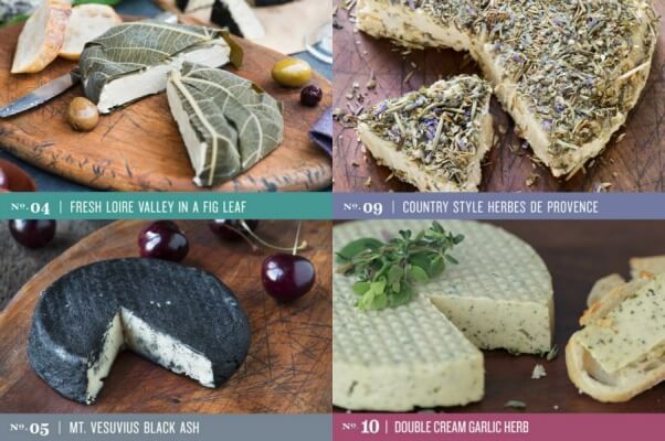 Moyoko's vegan cheese collage