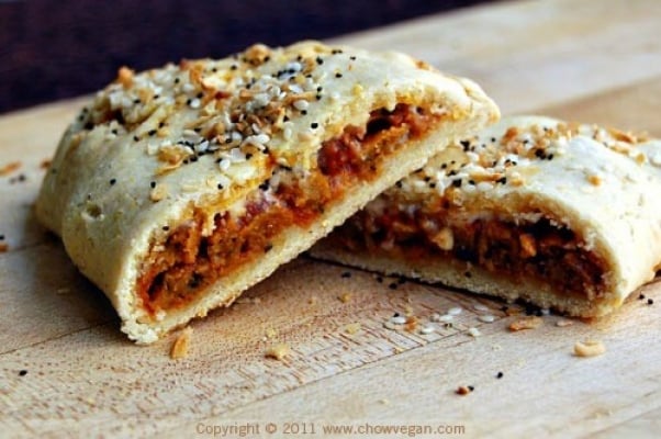 DIY vegan hot pocket