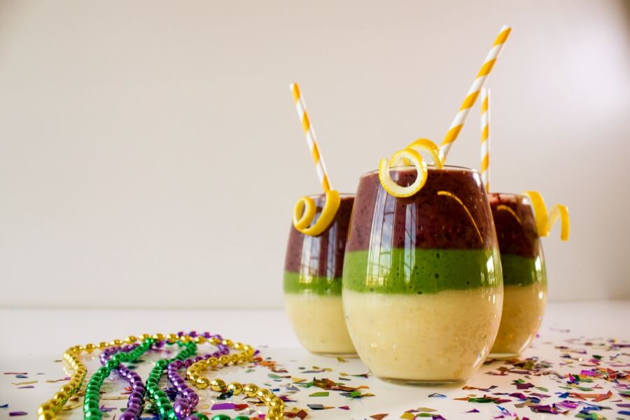 Mardi Gras Vegan Smoothies