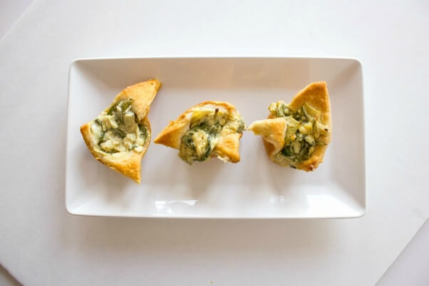 Vegan Spinach and Artichoke Dip Cups 1