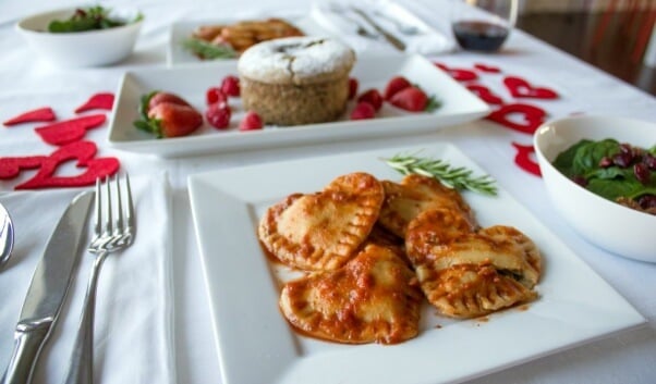 Vegan Valentine's Day Recipes Heart Shaped Ravioli4