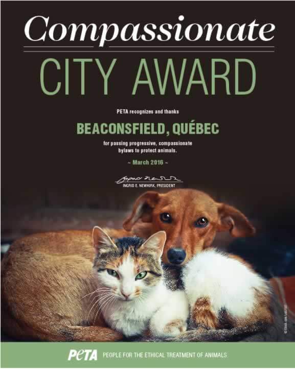 Compassionate City Award_Beaconsfield Quebec