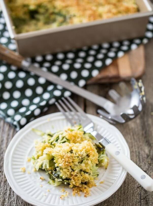 vegan zucchini basil casserole